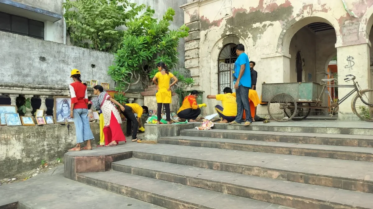448वाँ शनिवासरिय गंगा तट शुद्धि अभियान